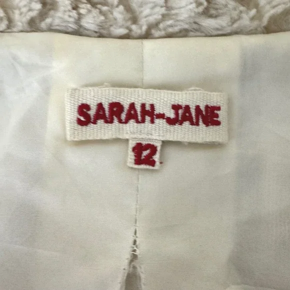 Vintage Sarah-Jane Blonde Faux Fur Snap Front Swing Jacket Size 12 - Picture 8 of 14